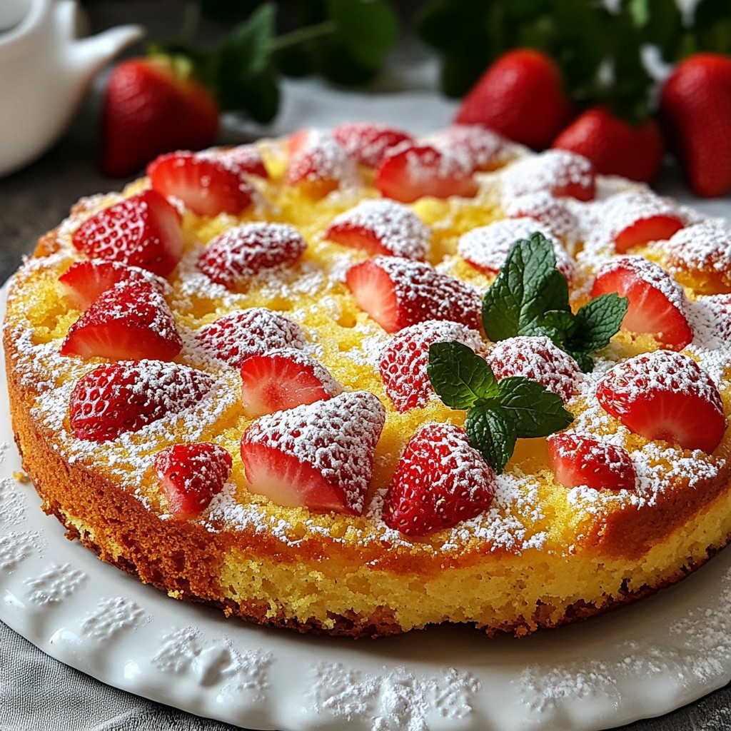 Strawberry Lemon Yogurt Cake Delightful and Simple Recipe