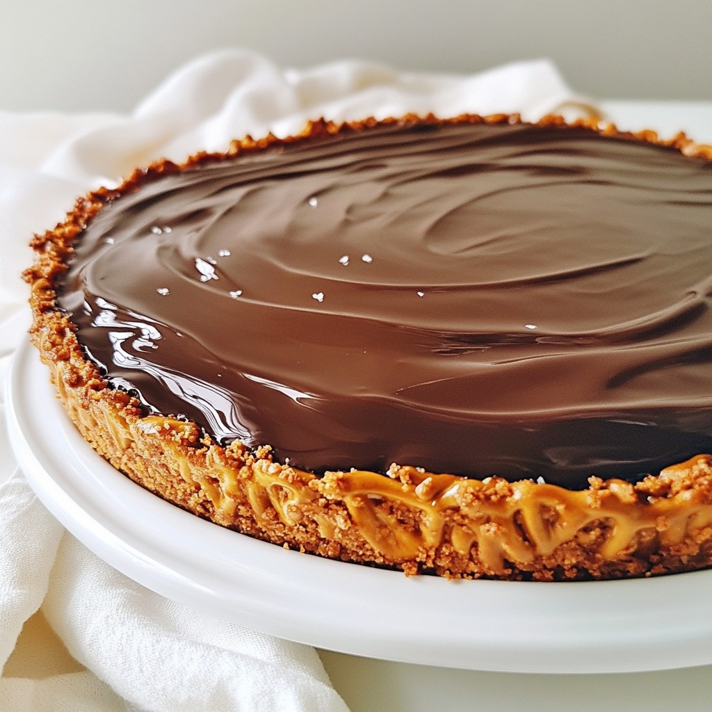 Chocolate Peanut Butter Pretzel Pie Delightful Treat