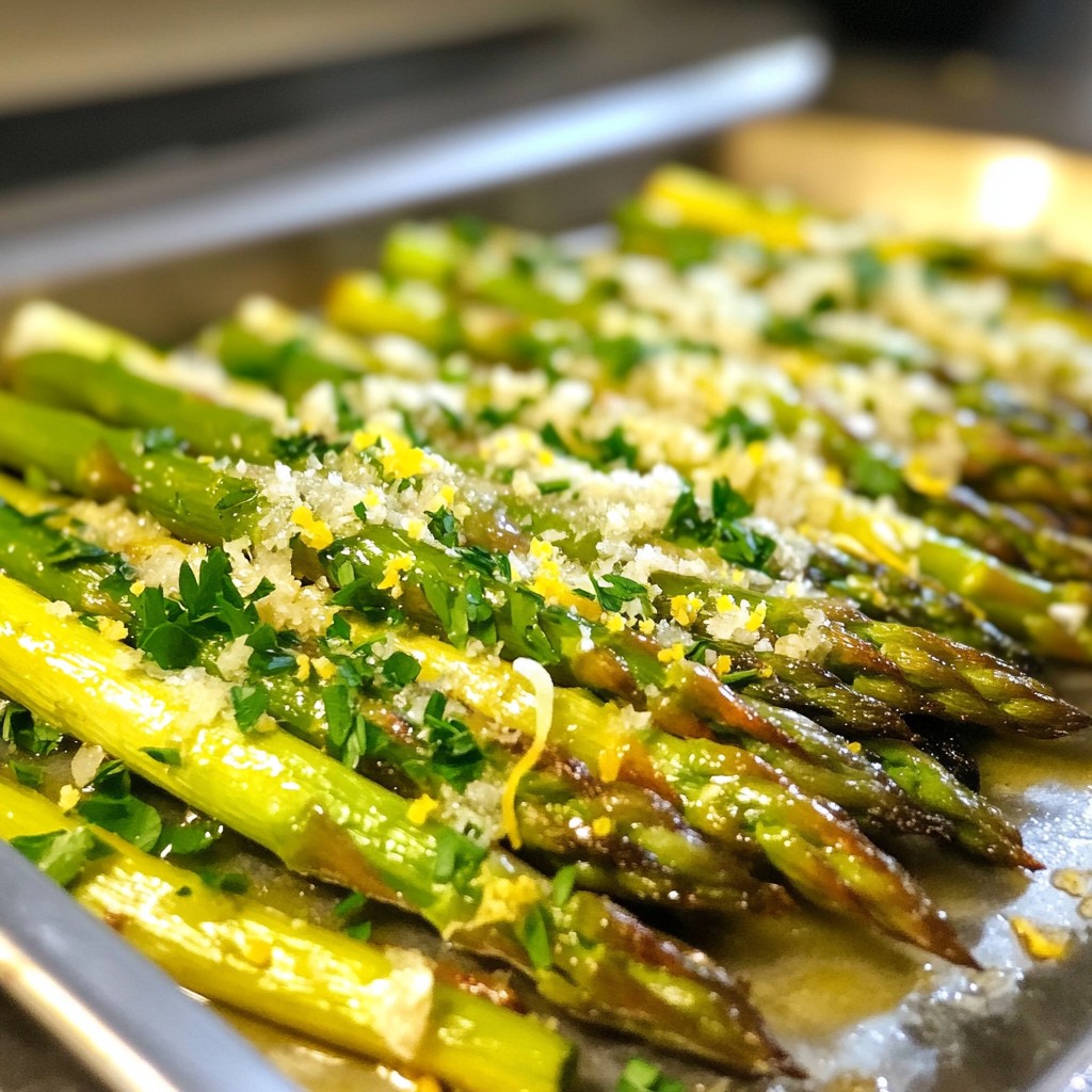 Lemon Garlic Roasted Asparagus Flavorful Side Dish