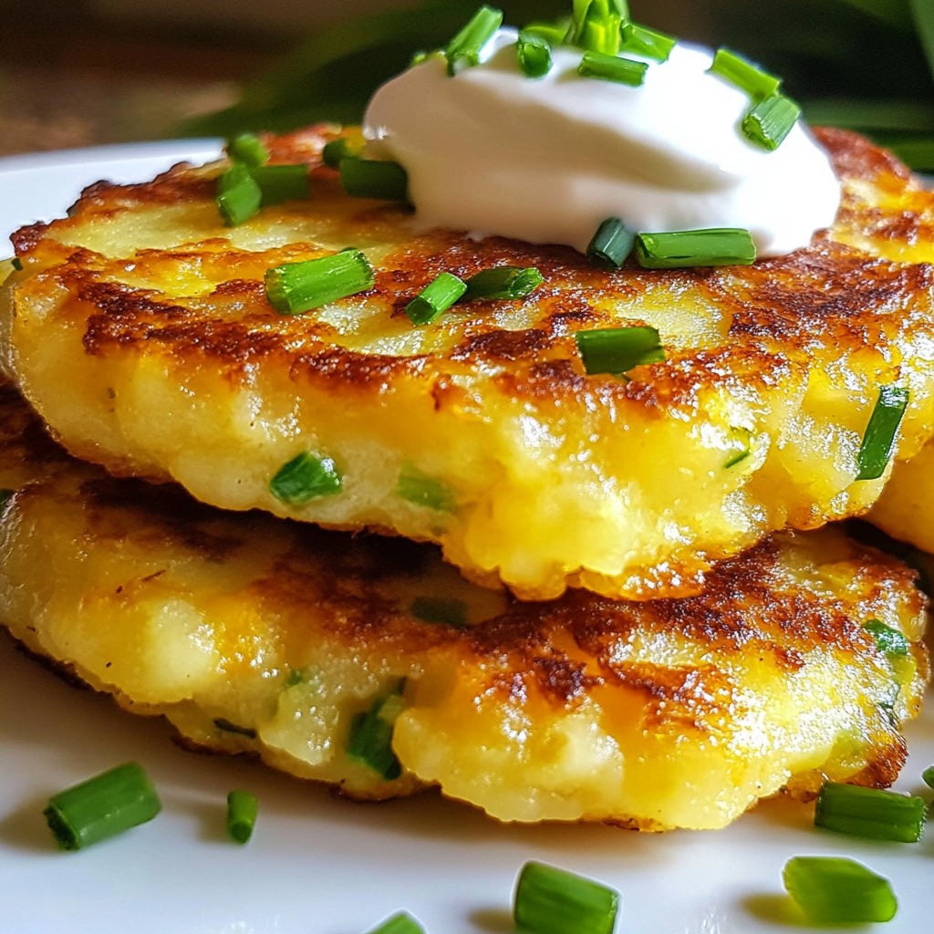 Irresistible Cheddar Chive Potato Cakes Easy Recipe