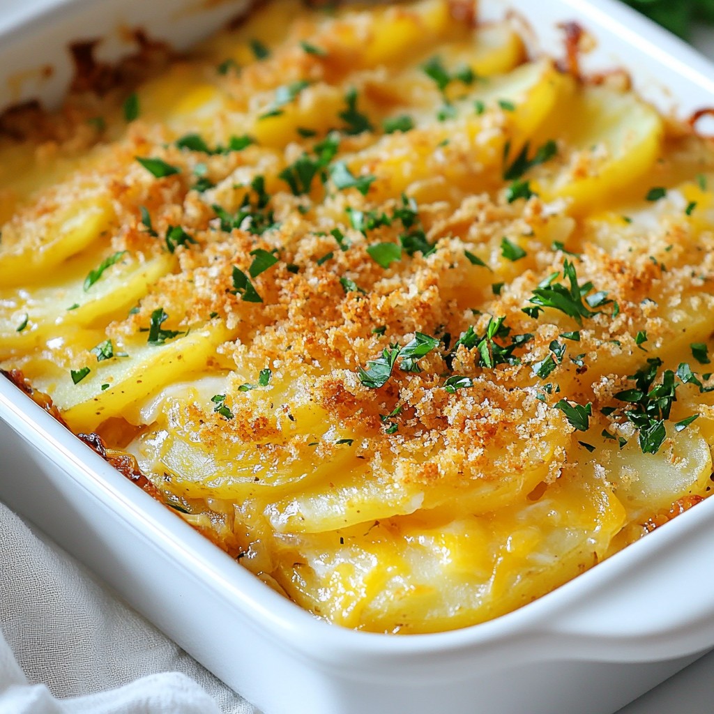 Affordable Cheesy Potato Casserole Simple Comfort Dish