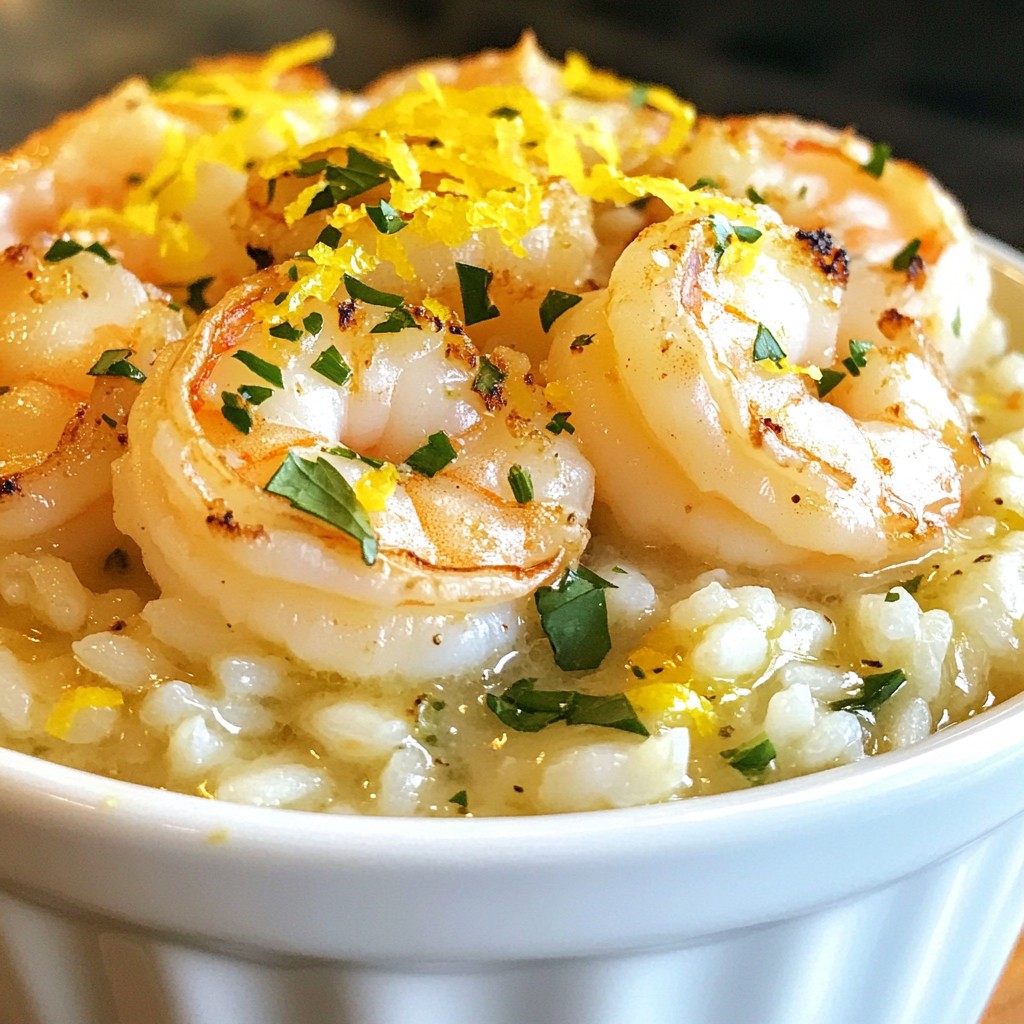 Lemon Garlic Shrimp Risotto Creamy Delightful Recipe