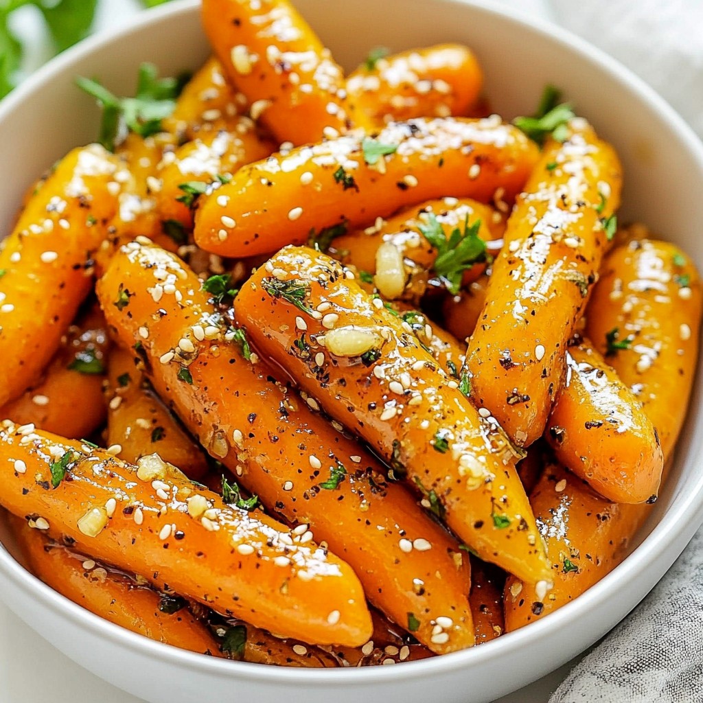Honey Garlic Glazed Carrots Tasty and Simple Recipe