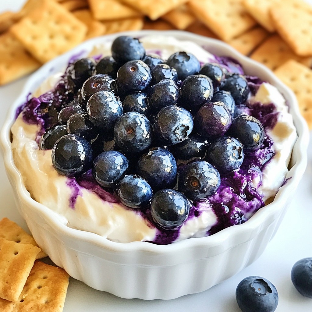 Blueberry Lemon Cheesecake Dip Simple and Tasty Snack