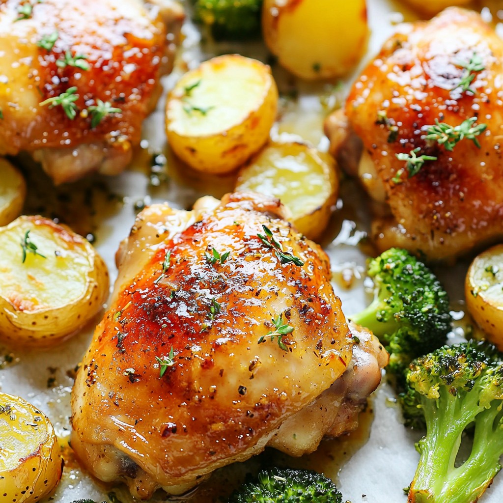 Honey Mustard Sheet Pan Chicken Easy and Tasty Recipe