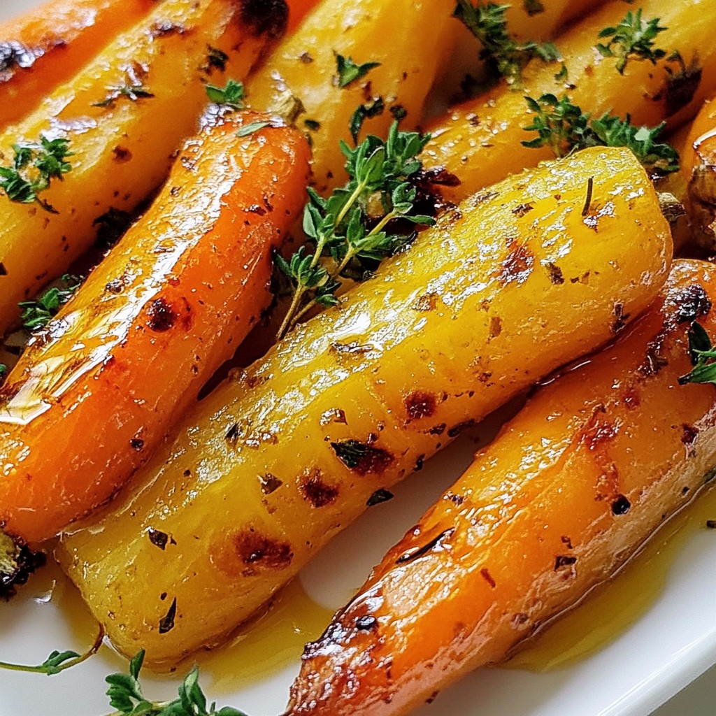 Honey Garlic Roasted Carrots Delicious Easy Recipe