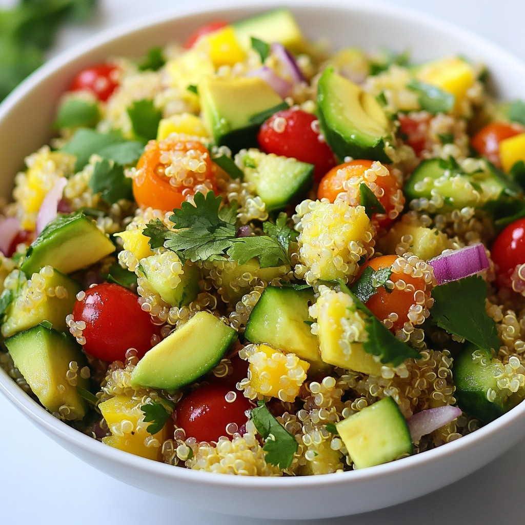Cheap Quinoa and Avocado Salad Healthy and Fresh Meal
