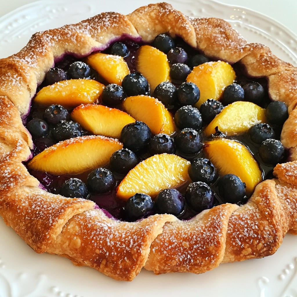 Blueberry Peach Galette Irresistible Sweet Treat