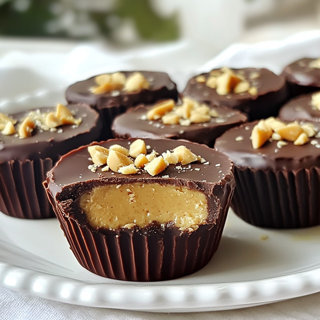 Vegan Chocolate Peanut Butter Cups Delightful Treat