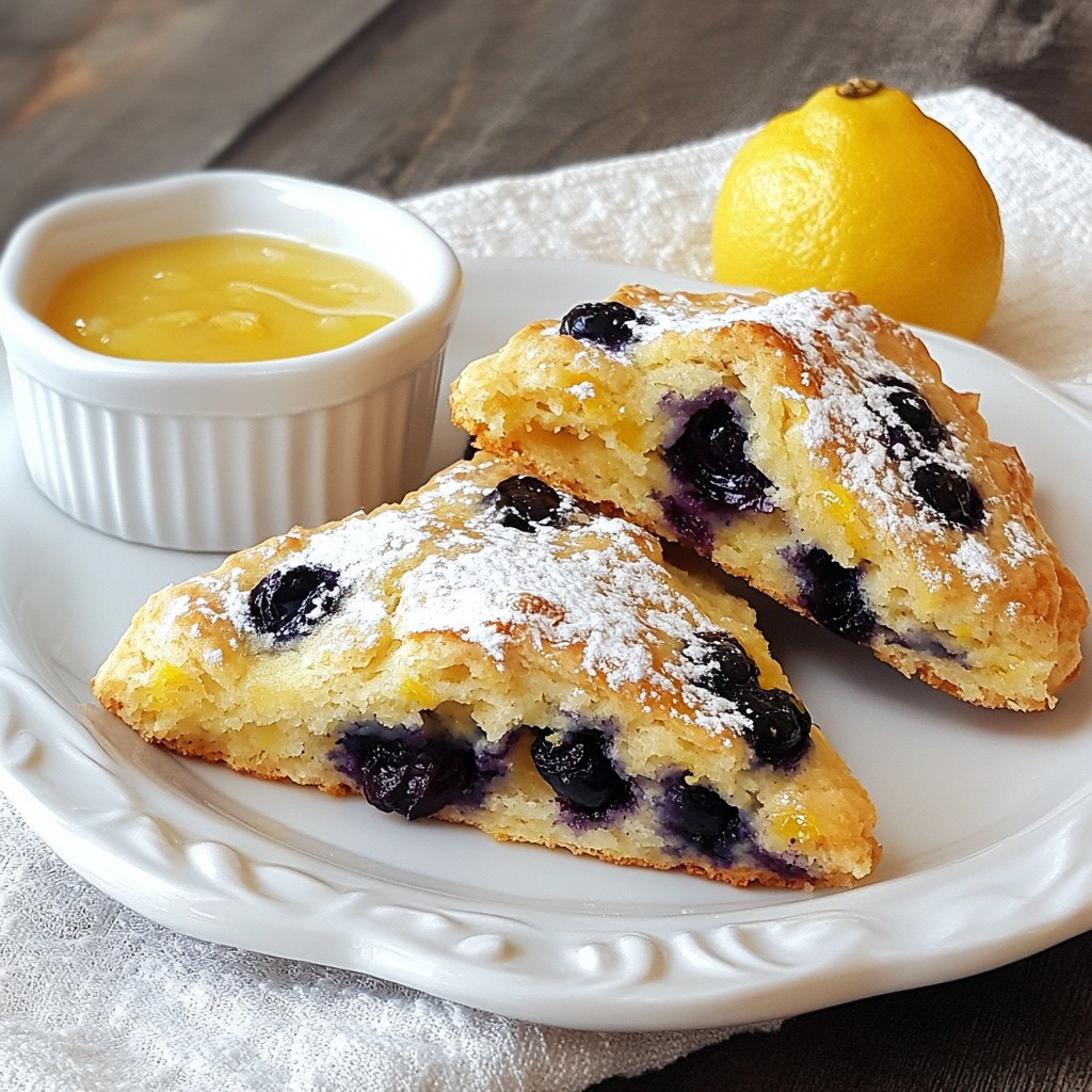 Lemon Blueberry Scones Fresh and Flavorful Treat