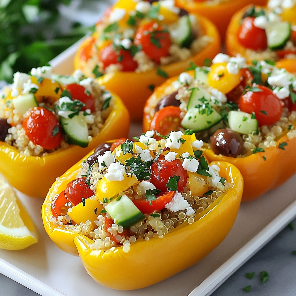 Greek Stuffed Peppers Flavorful and Nutritious Meal