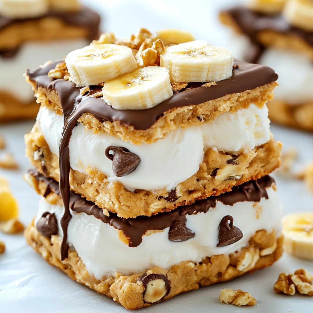 Chunky Monkey Ice Cream Sandwiches Easy Delight Recipe