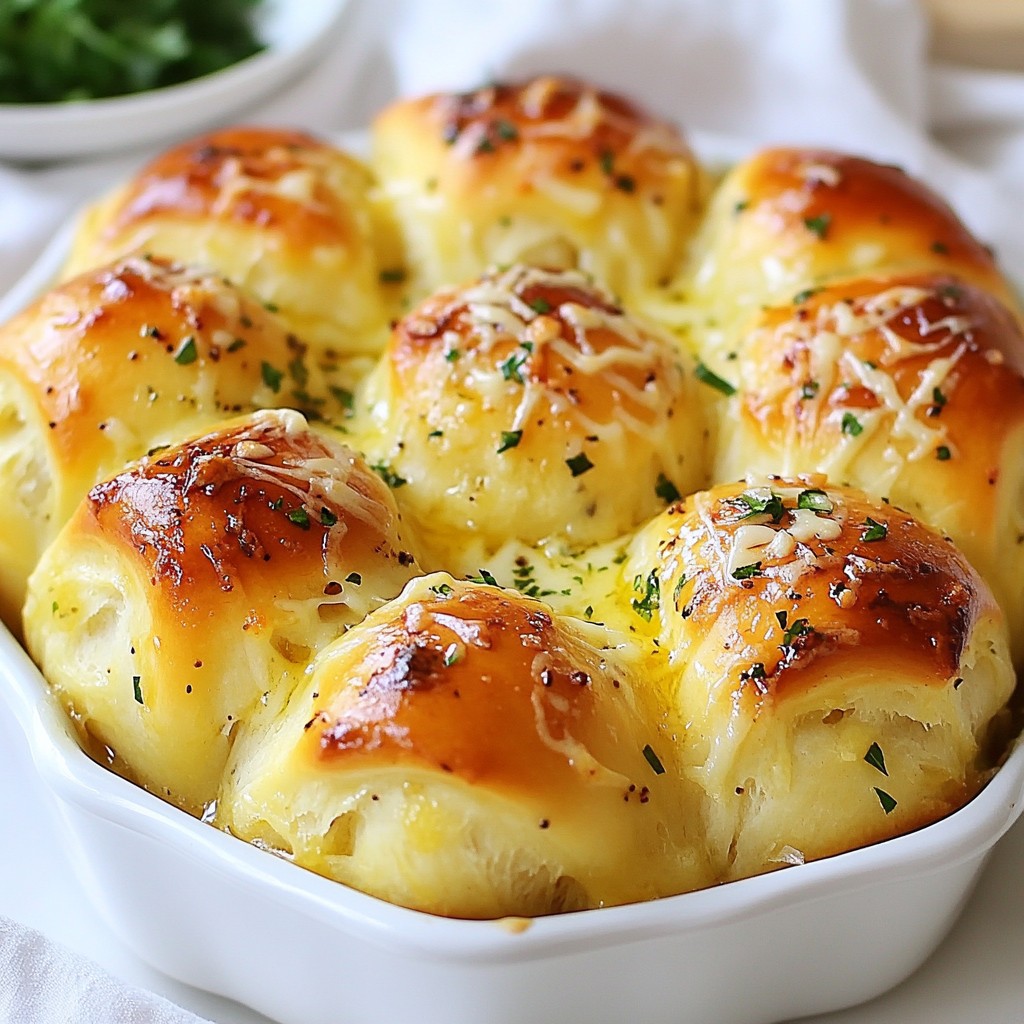Garlic Parmesan Pull-Apart Rolls Fluffy and Tasty Treat