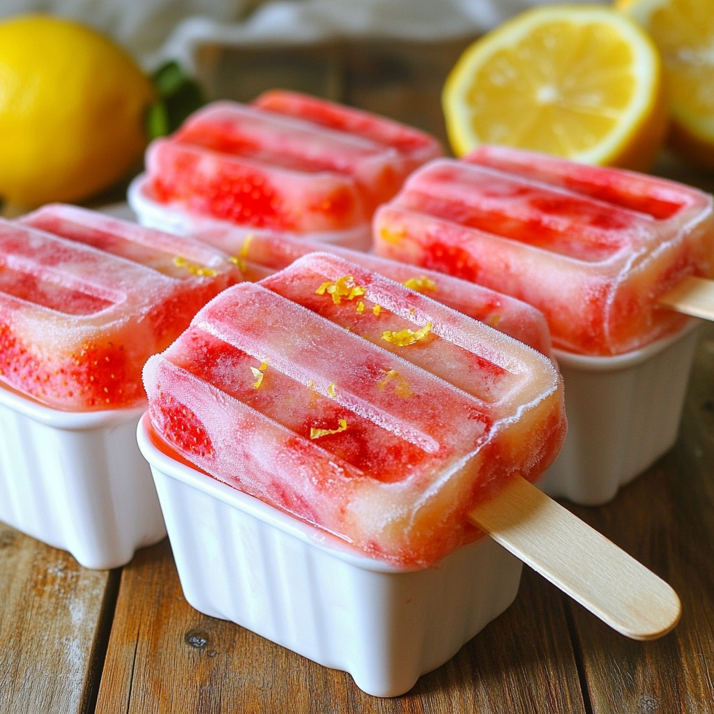 Strawberry Lemonade Popsicles Refreshing Summer Treat