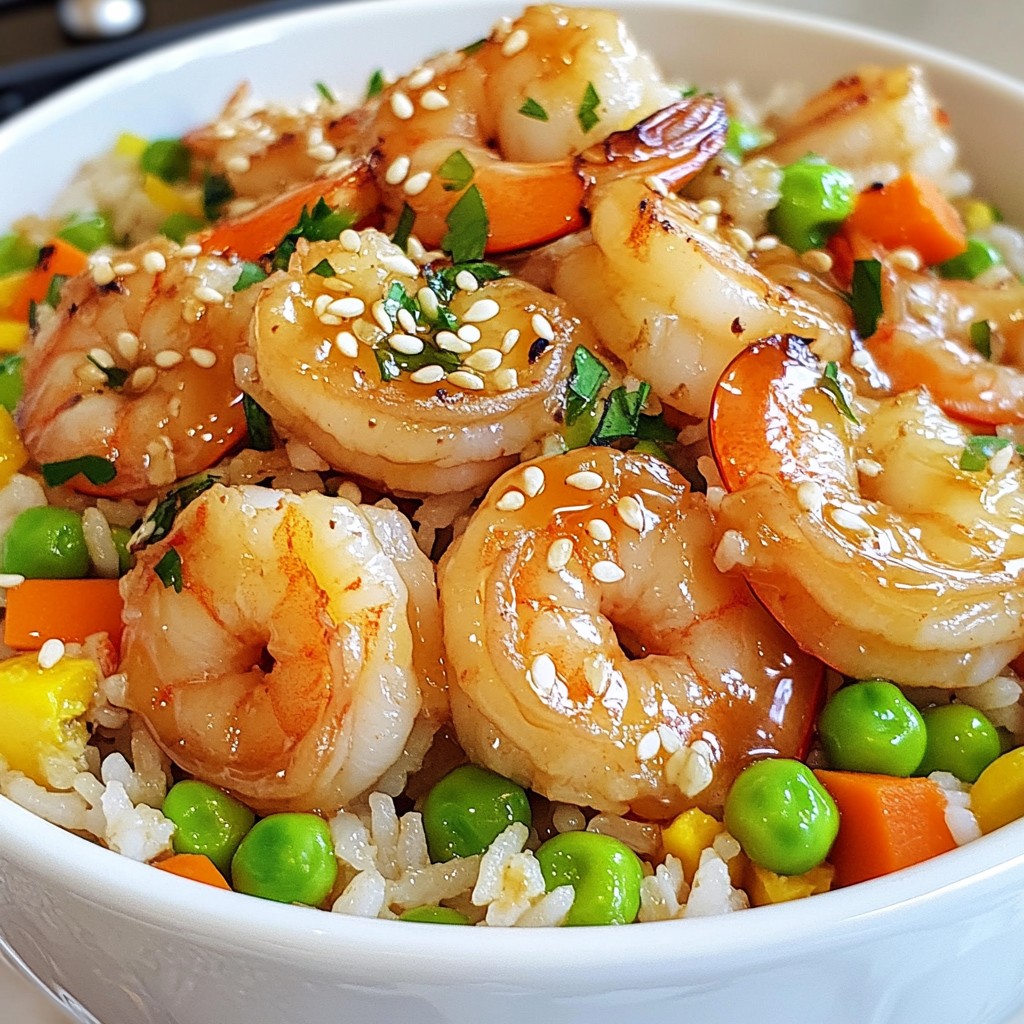 Honey Garlic Shrimp Fried Rice Flavorful Easy Meal
