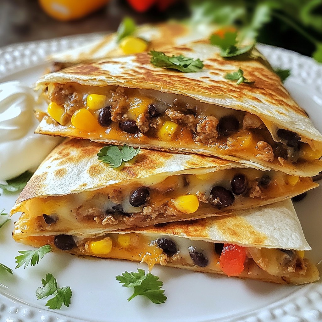 Cheap Southwestern Turkey Quesadillas Flavorful Dish