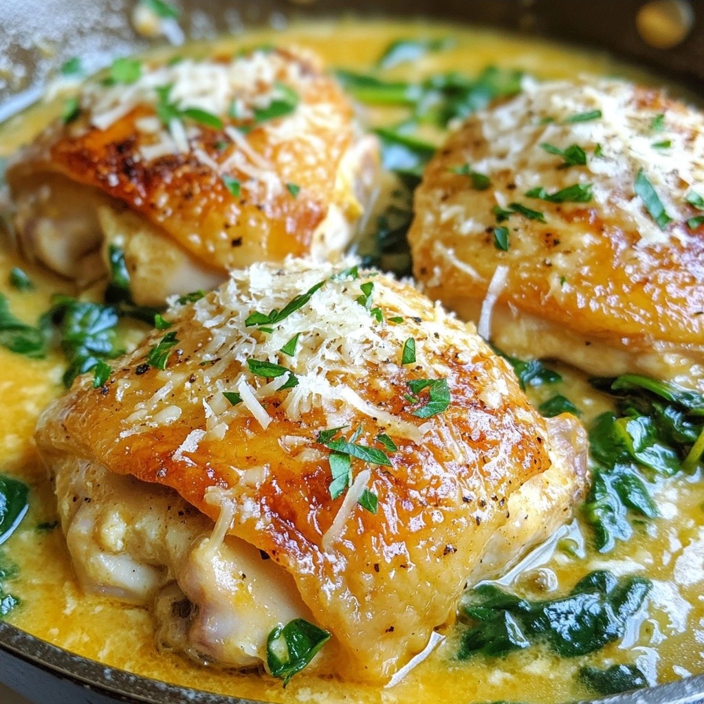 Economical Creamy Garlic Chicken Skillet Recipe