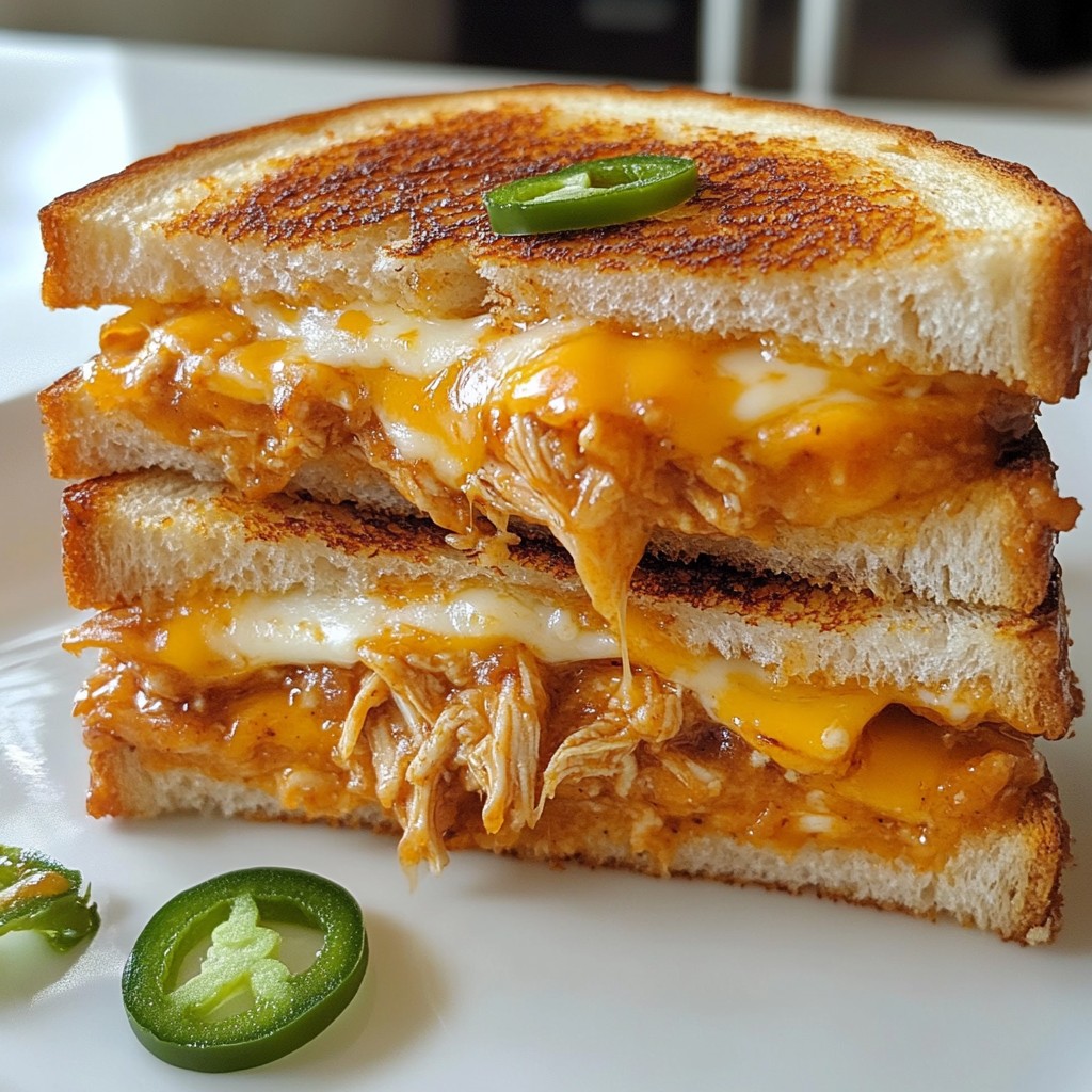 BBQ Chicken Grilled Cheese Tasty and Easy Comfort Food