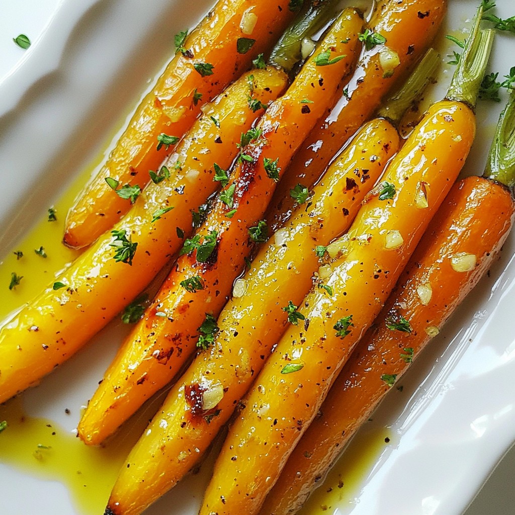 Honey Garlic Roasted Carrots Tasty Side Dish Recipe