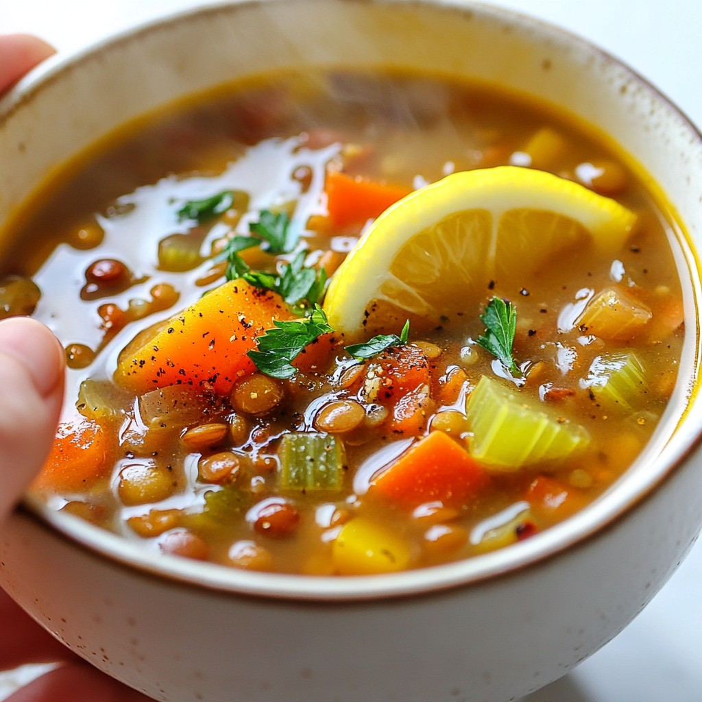 Mediterranean Lentil Soup Simple and Flavorful Recipe
