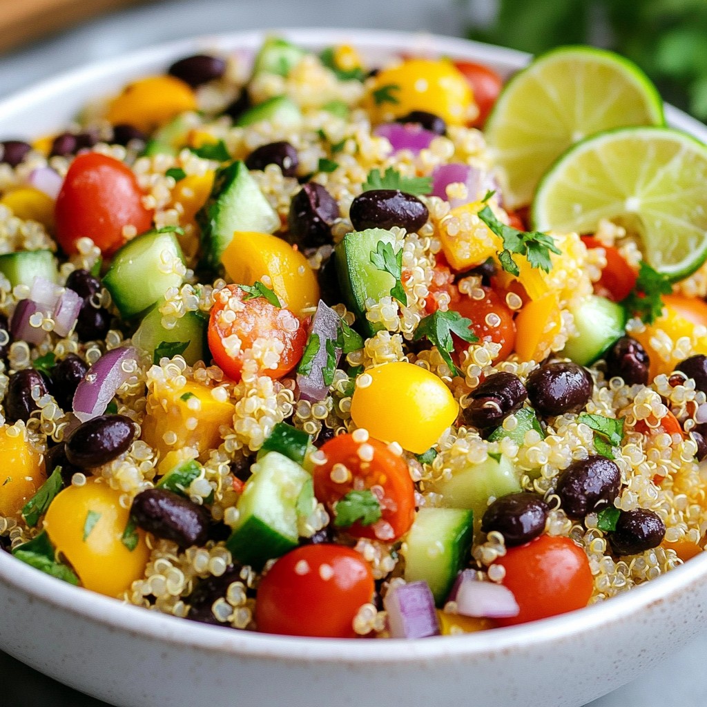 Cilantro Lime Quinoa Salad Fresh and Flavorful Dish