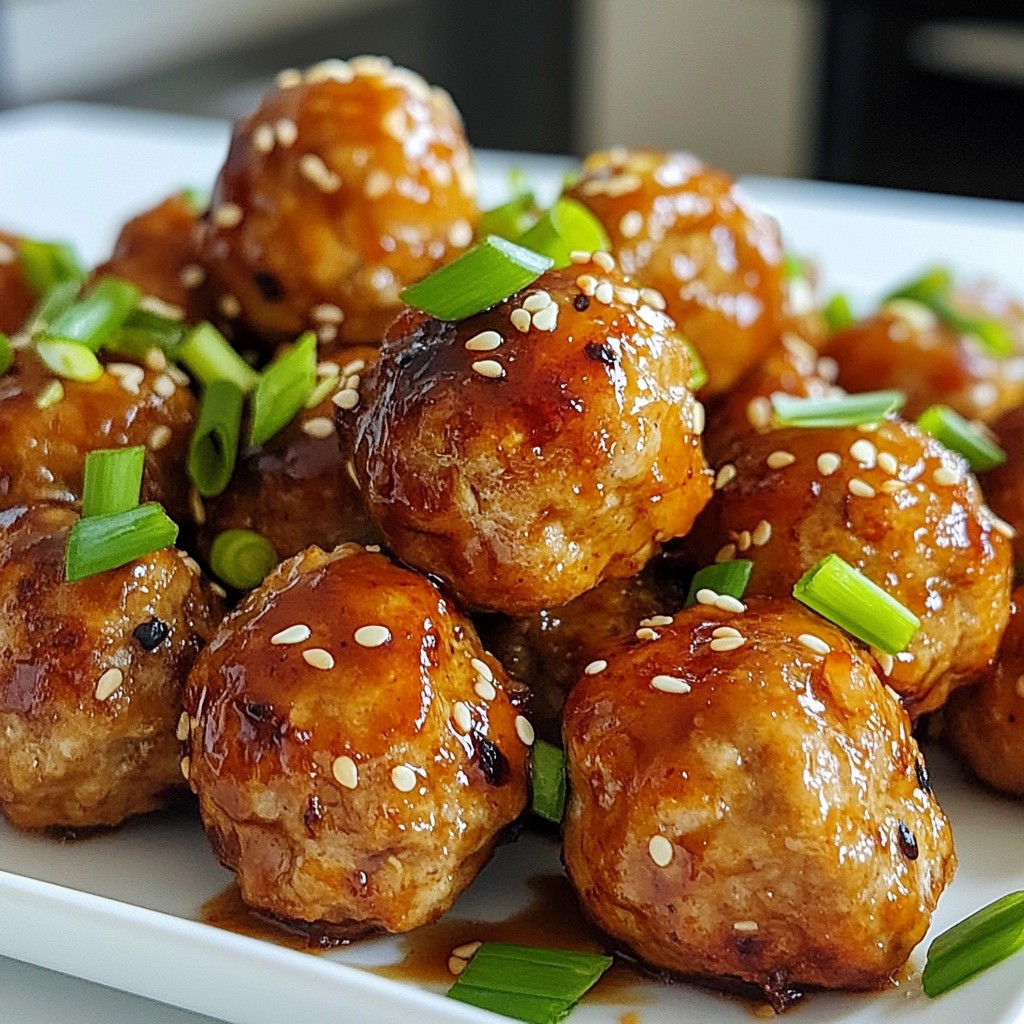Teriyaki Turkey Meatballs Flavorful and Easy Recipe