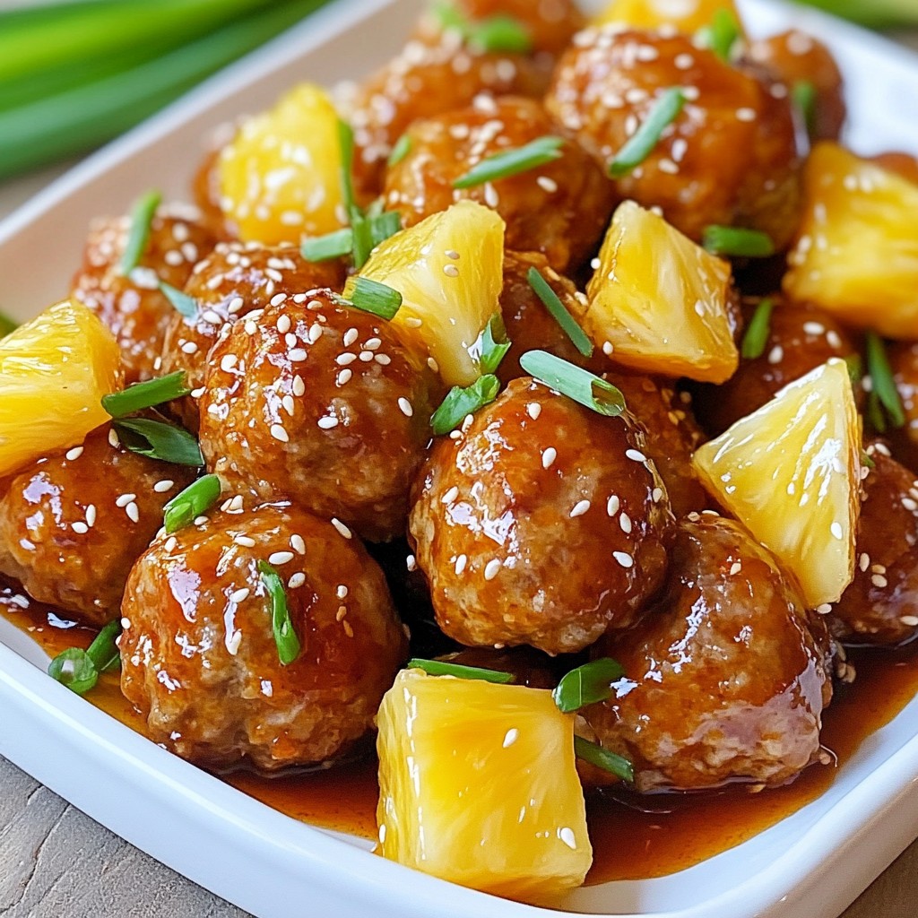 Sweet Chili Pineapple Meatballs Flavorful and Easy Dish