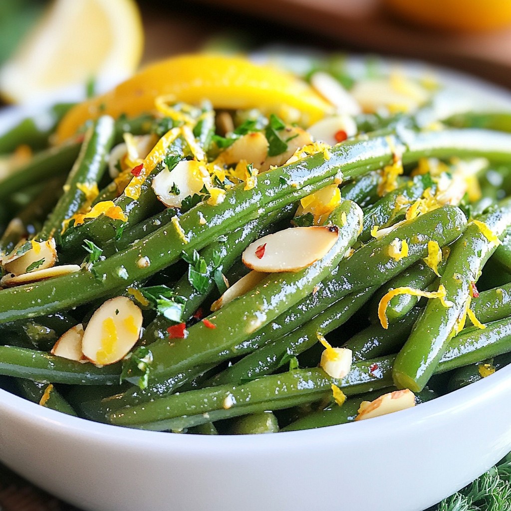 Lemon Garlic Green Beans Healthy and Flavorful Dish