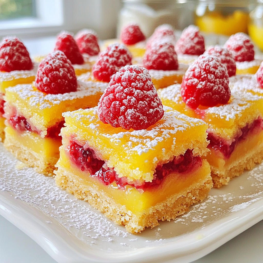 Raspberry Lemon Shortbread Bars Easy Delightful Treat