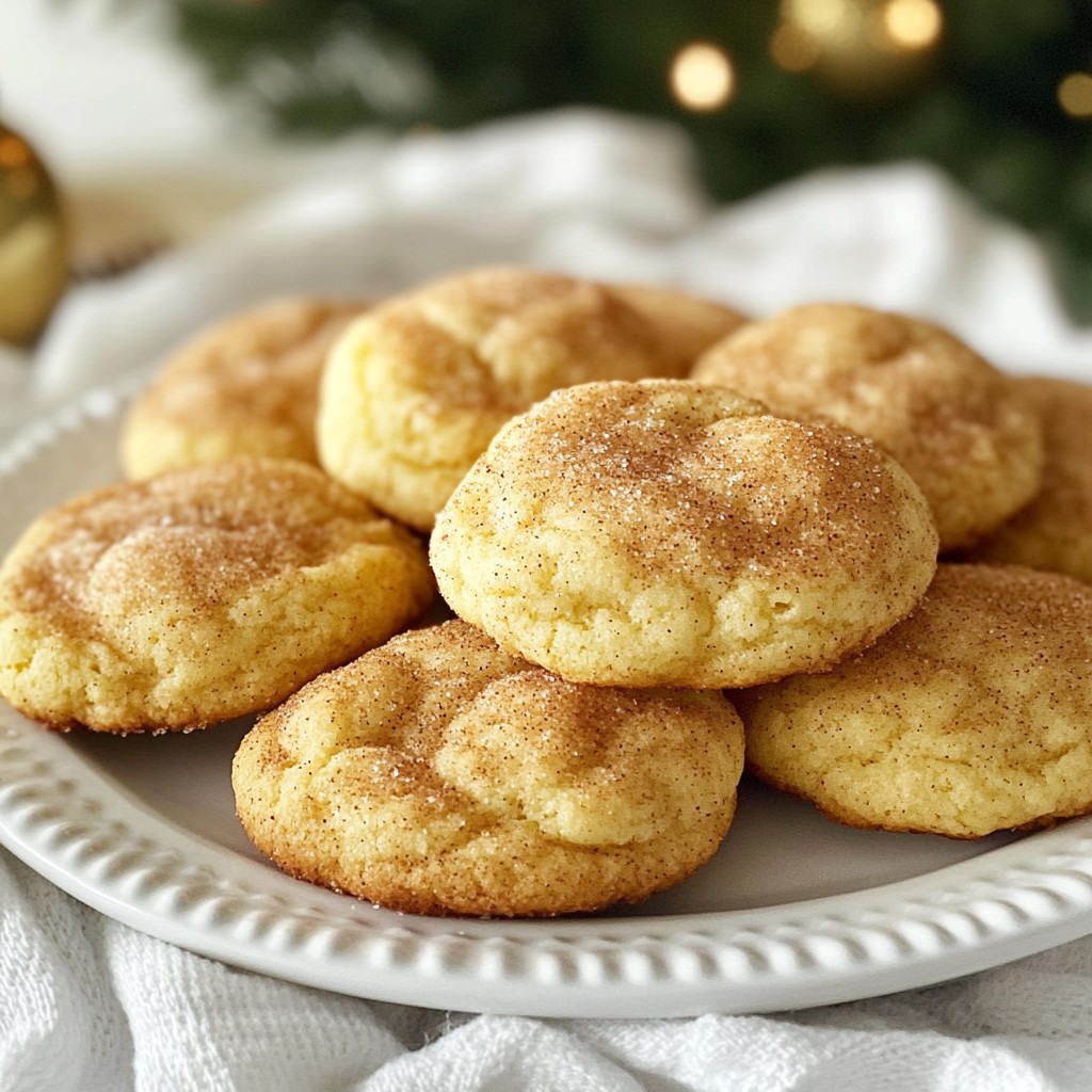 Eggnog Snickerdoodle Cookies Rich and Flavorful Treat