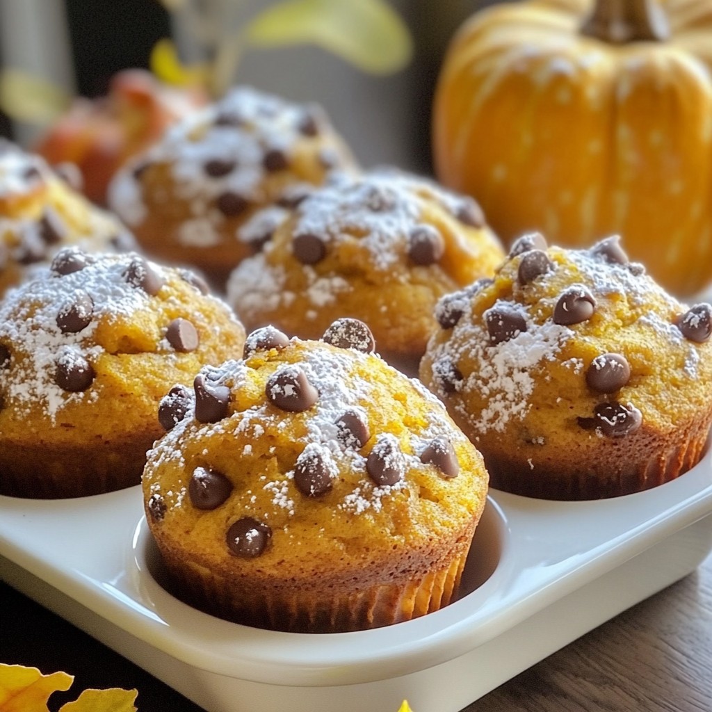 Chocolate Chip Pumpkin Muffins Delicious and Easy Recipe