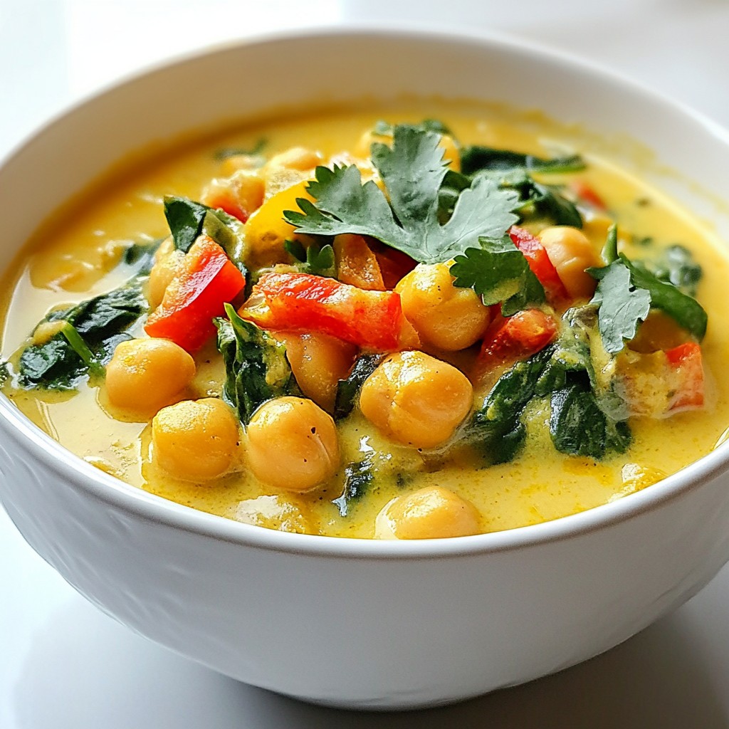 Coconut Curry Chickpea Stew Flavorful and Healthy Dish