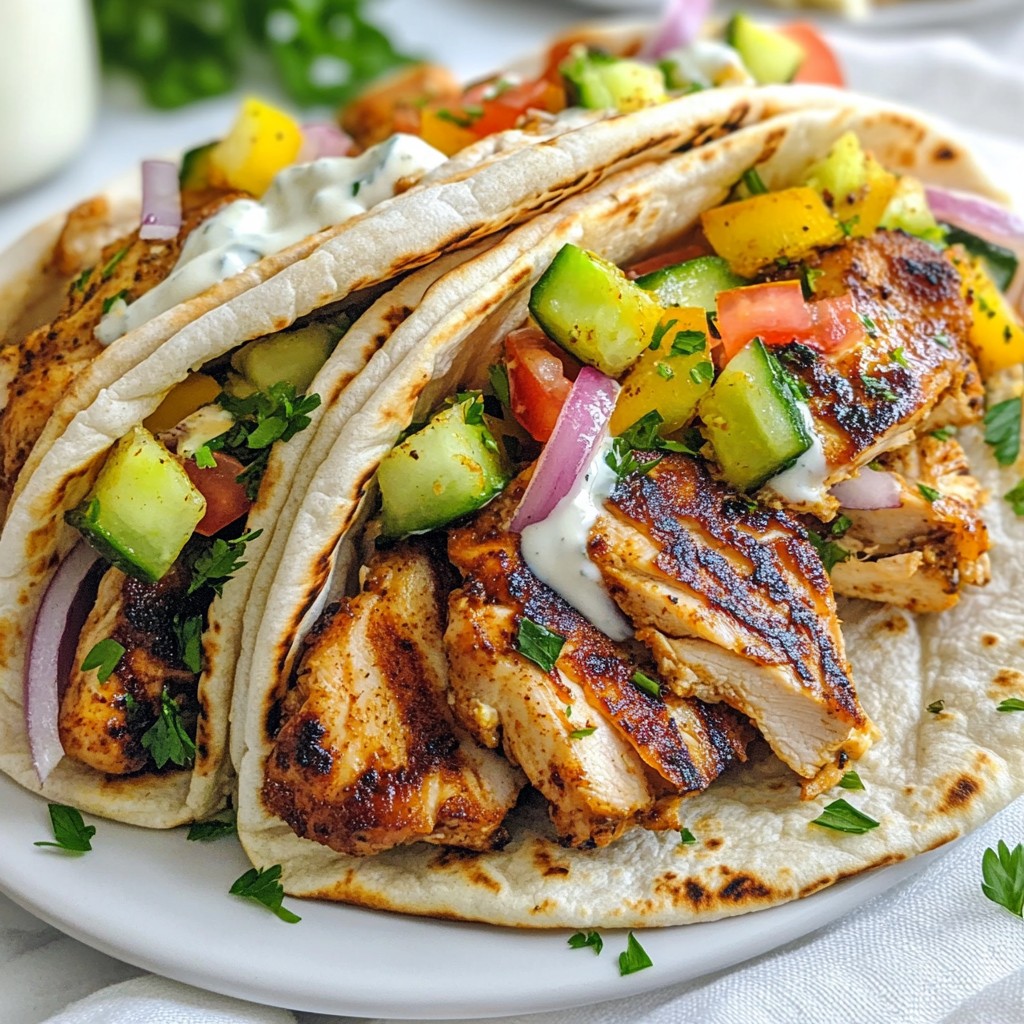 Savory Chicken Shawarma Pita Wraps Recipe Guide
