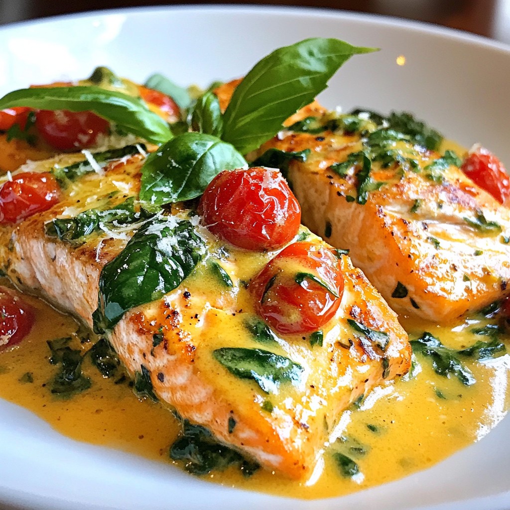 Creamy Tuscan Salmon Rich and Flavorful Delight