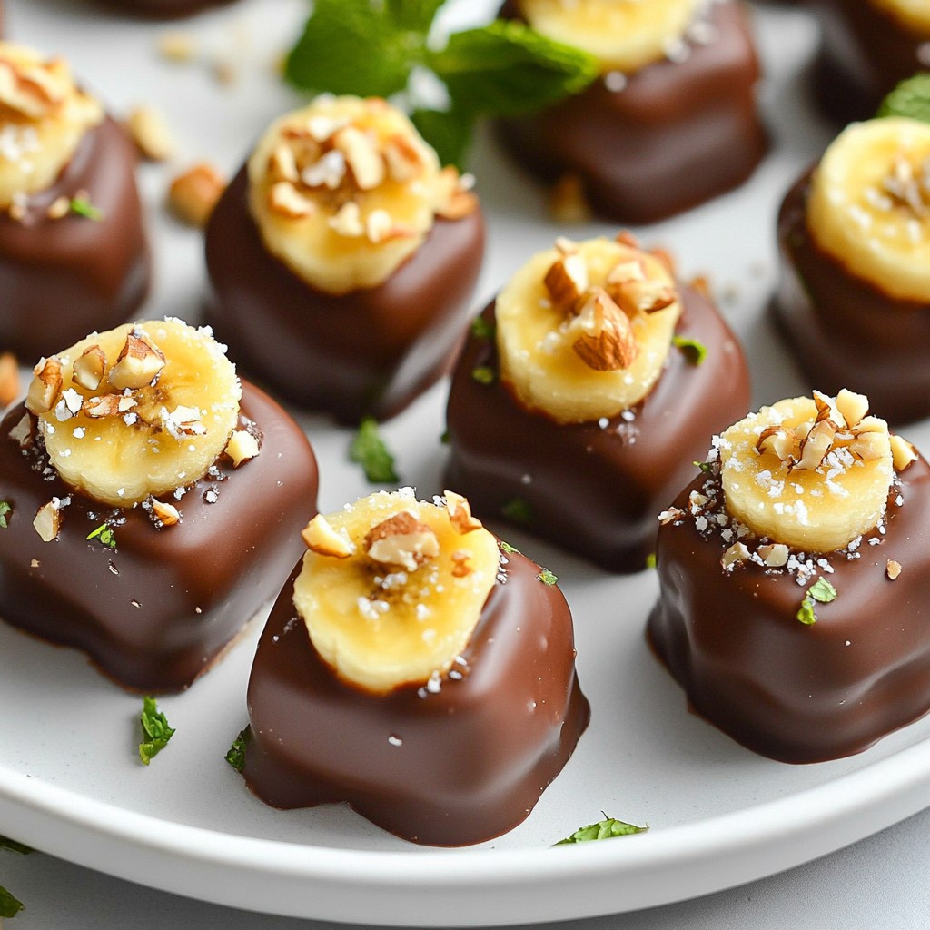 Chocolate Covered Banana Bites Tasty Frozen Treat