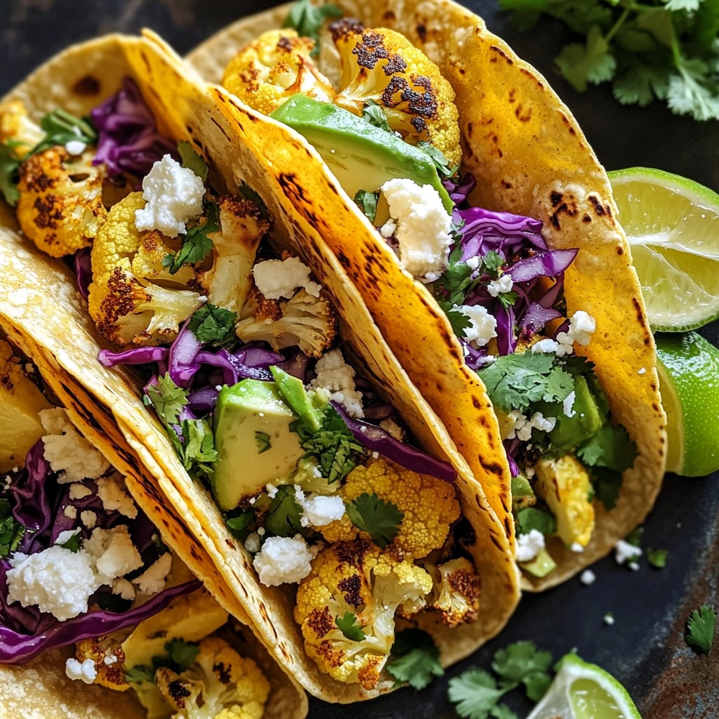 Roasted Cauliflower Tacos Flavorful and Healthy Meal