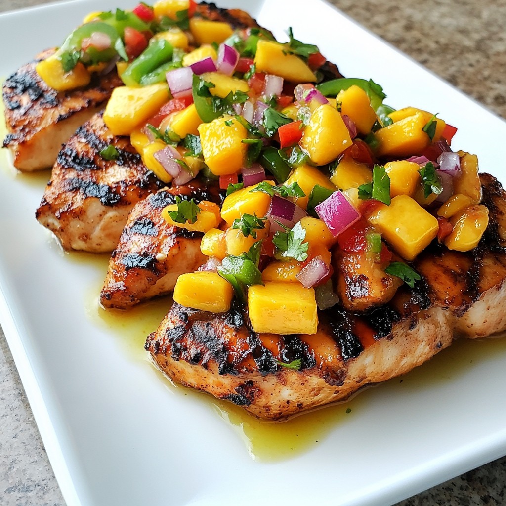 Mango Salsa Grilled Chicken Juicy and Flavorful Dish