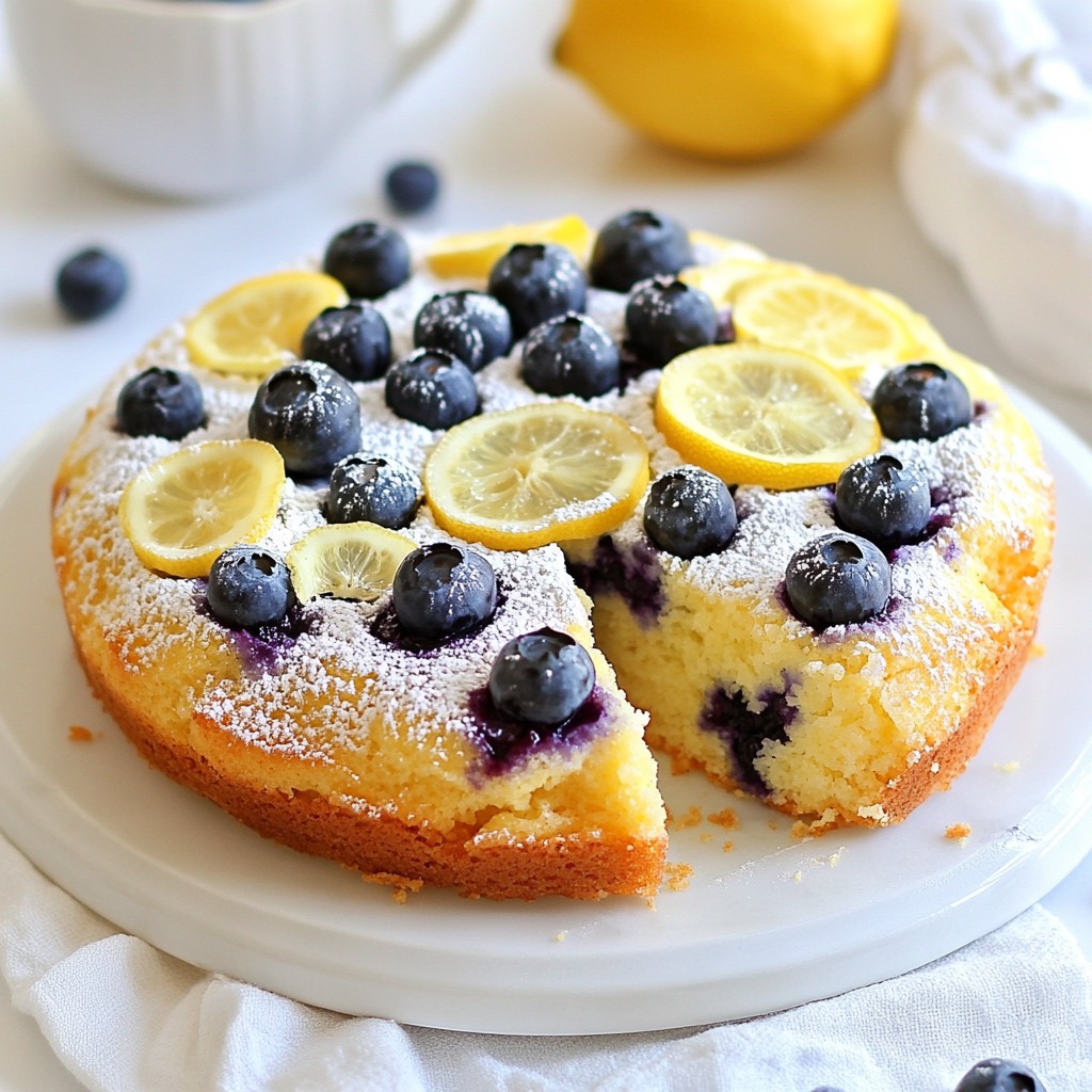Blueberry Lemon Yogurt Cake Simple and Delicious Recipe