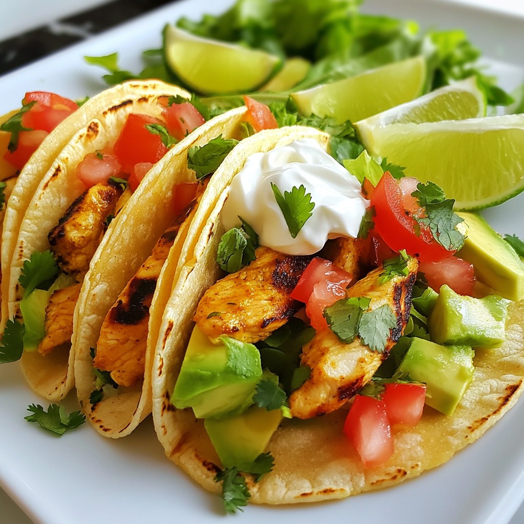 Cilantro Lime Chicken Tacos Flavorful and Easy Meal