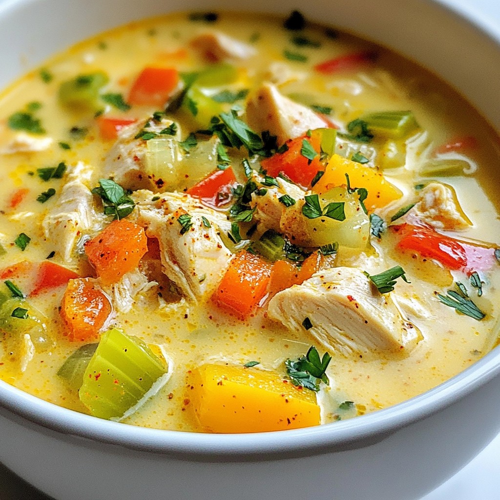 Creamy Cajun Chicken Soup Flavorful and Easy Recipe