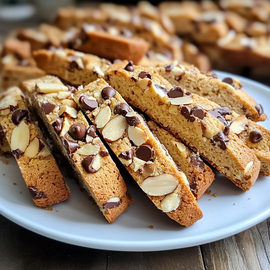 Chocolate Chip Almond Biscotti Irresistible Treat