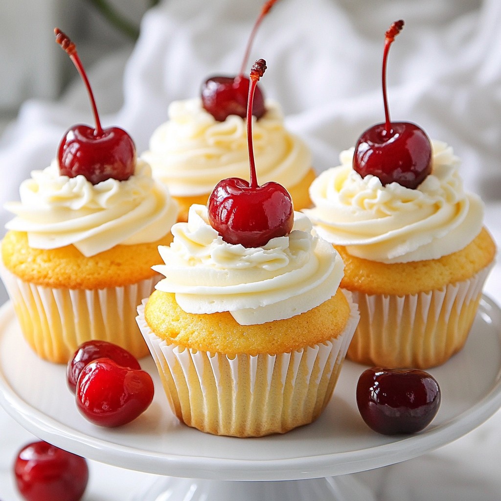 Cherry Vanilla Cupcakes Delightful and Simple Treat