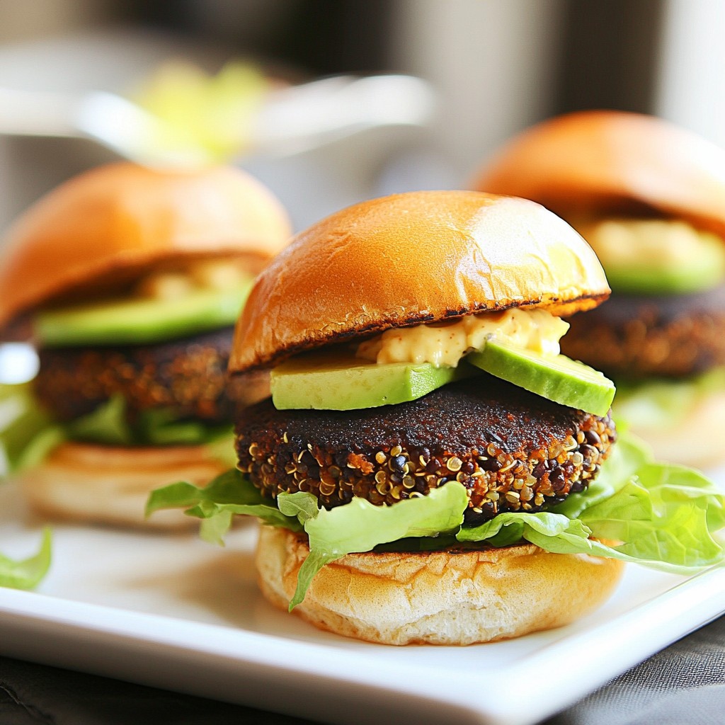 Spicy Black Bean Burger Sliders Flavorful and Easy Treat