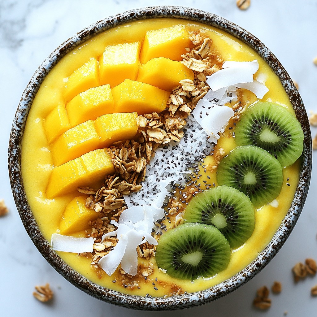 Tropical Mango Smoothie Bowl Refreshing and Healthy Treat