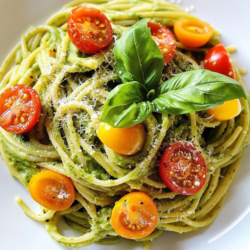 Creamy Avocado Pasta Quick and Flavorful Dish