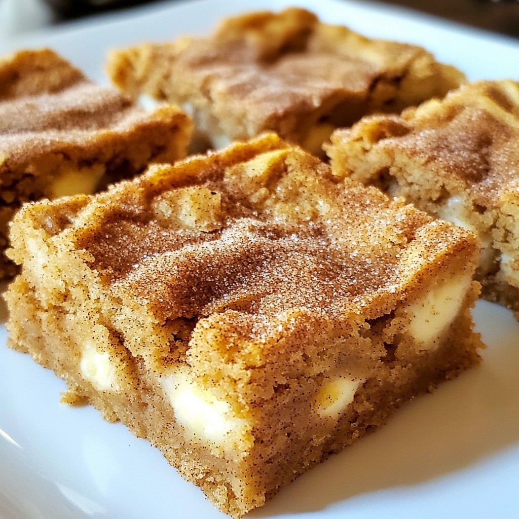 Snickerdoodle Blondie Bars Irresistibly Sweet Treat