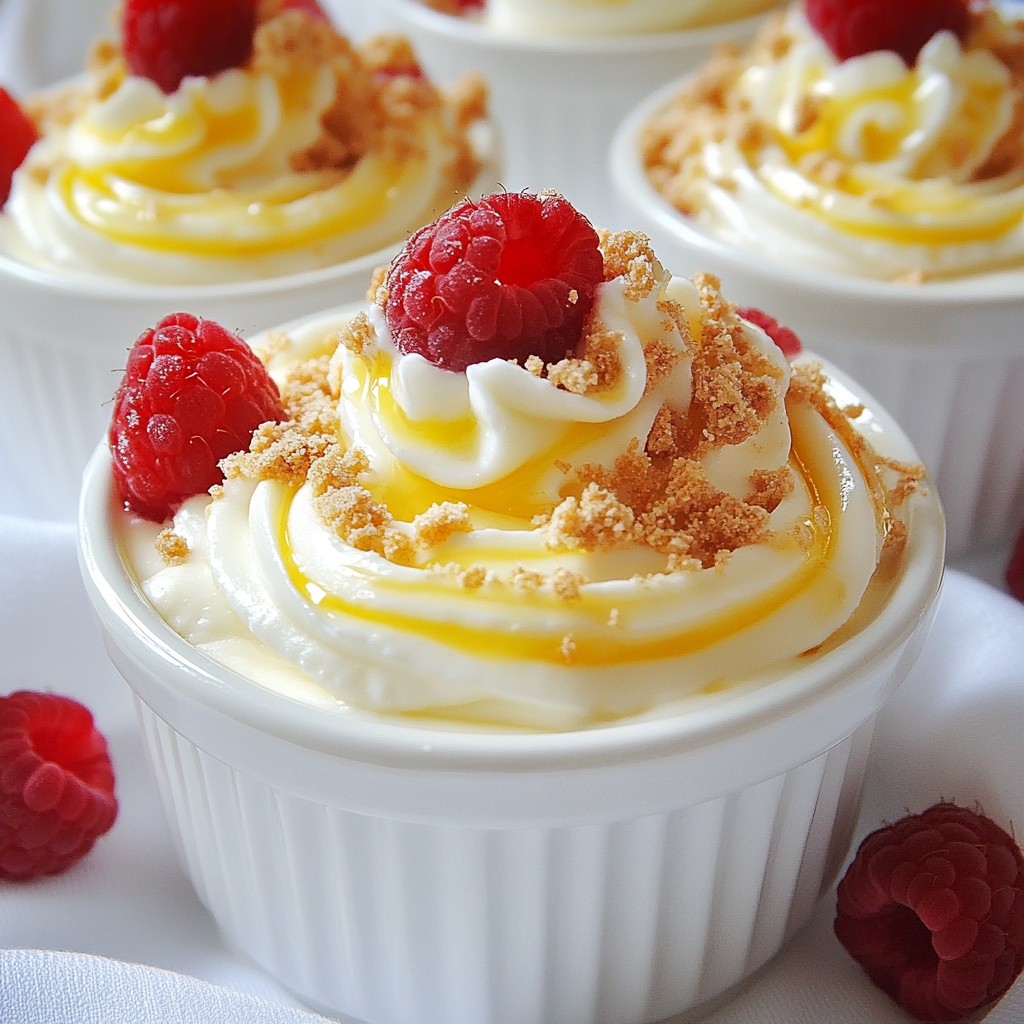 Lemon Raspberry Cheesecake Mousse Irresistible Delight
