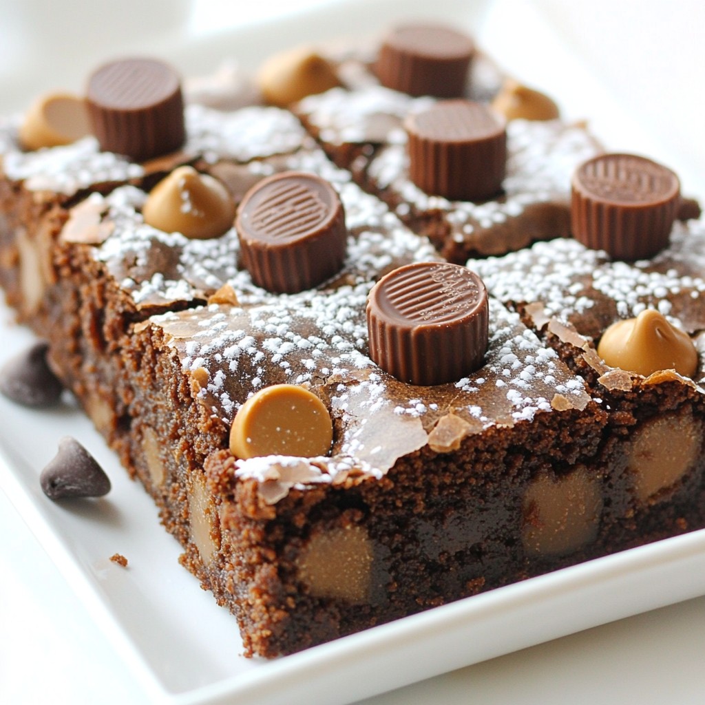 Peanut Butter Cup Brownies Irresistible Delight
