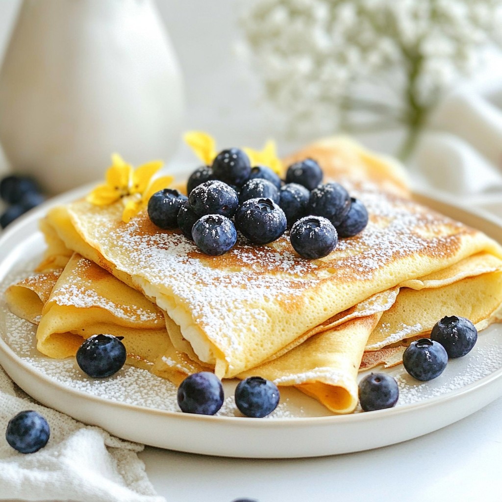 Blueberry Cream Cheese Crêpes Delightful Recipe Guide