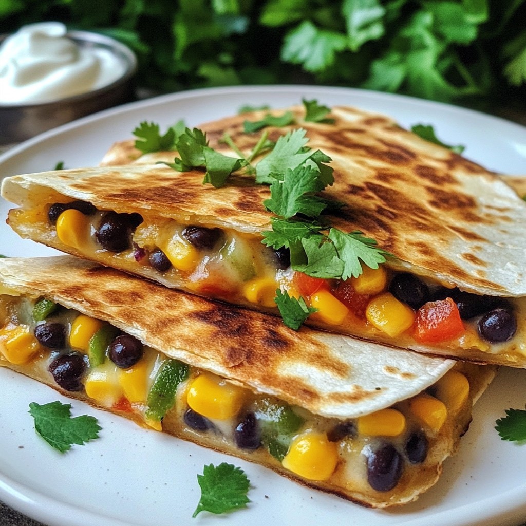 Black Bean Corn Quesadillas Flavorful and Simple Meal